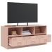 Mueble para TV de acero rosa 99x39x44 cm