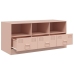 Mueble para TV de acero rosa 99x39x44 cm