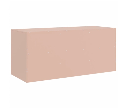 Mueble para TV de acero rosa 99x39x44 cm