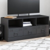 Mueble para TV de acero gris antracita 99x39x44 cm