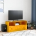 Mueble para TV de acero amarillo mostaza 99x39x44 cm