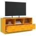 Mueble para TV de acero amarillo mostaza 99x39x44 cm