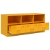 Mueble para TV de acero amarillo mostaza 99x39x44 cm