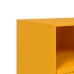 Mueble para TV de acero amarillo mostaza 99x39x44 cm