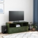 Mueble de TV de acero verde oliva 99x39x44 cm