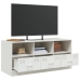 Mueble para TV de acero blanco 99x39x44 cm