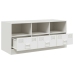 Mueble para TV de acero blanco 99x39x44 cm