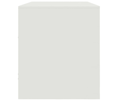 Mueble para TV de acero blanco 99x39x44 cm