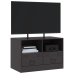 Mueble para TV de acero negro 67x39x44 cm