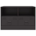 Mueble para TV de acero negro 67x39x44 cm