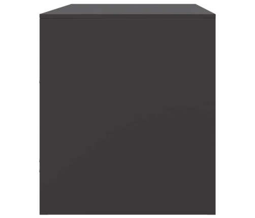 Mueble para TV de acero negro 67x39x44 cm