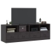 Muebles para TV 2 unidades acero negro 67x39x44 cm