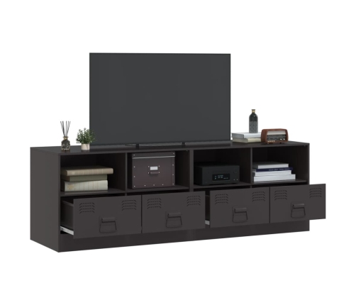 Muebles para TV 2 unidades acero negro 67x39x44 cm