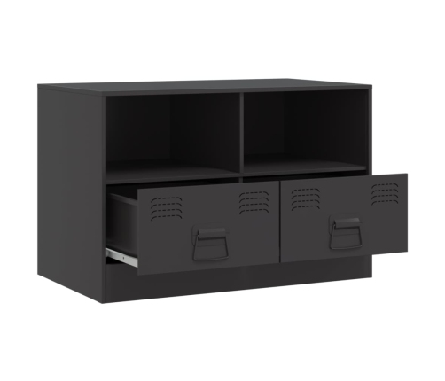 Muebles para TV 2 unidades acero negro 67x39x44 cm