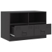 Muebles para TV 2 unidades acero negro 67x39x44 cm