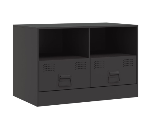 Muebles para TV 2 unidades acero negro 67x39x44 cm