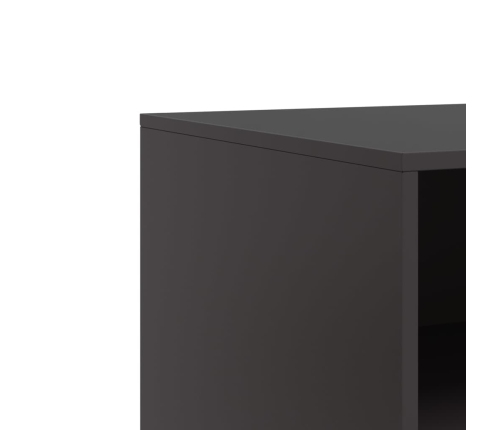 Muebles para TV 2 unidades acero negro 67x39x44 cm