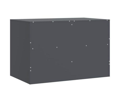 Mueble para TV de acero gris antracita 67x39x44 cm