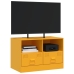 Mueble para TV de acero amarillo mostaza 67x39x44 cm