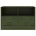 Mueble para TV de acero verde oliva 67x39x44 cm