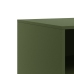 Mueble para TV de acero verde oliva 67x39x44 cm