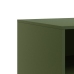 Muebles para TV 2 unidades acero verde oliva 67x39x44 cm