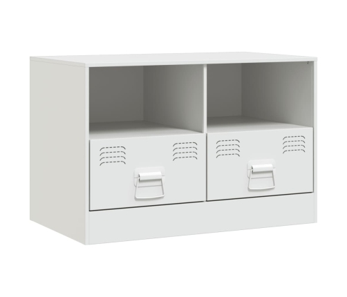 Mueble para TV de acero blanco 67x39x44 cm