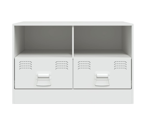 Mueble para TV de acero blanco 67x39x44 cm