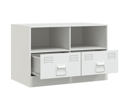 Mueble para TV de acero blanco 67x39x44 cm