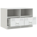 Mueble para TV de acero blanco 67x39x44 cm