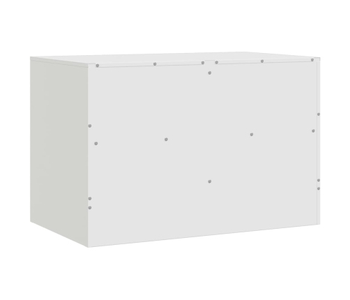 Mueble para TV de acero blanco 67x39x44 cm