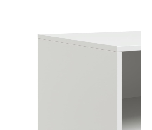 Mueble para TV de acero blanco 67x39x44 cm