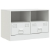 vidaXL Muebles para TV 2 unidades acero blanco 67x39x44 cm