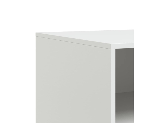 vidaXL Muebles para TV 2 unidades acero blanco 67x39x44 cm