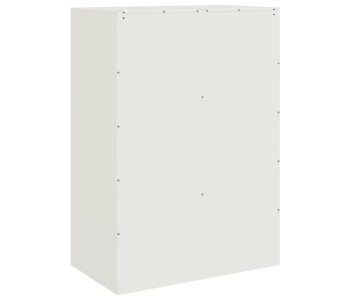 Aparador de acero blanco 67x39x95 cm