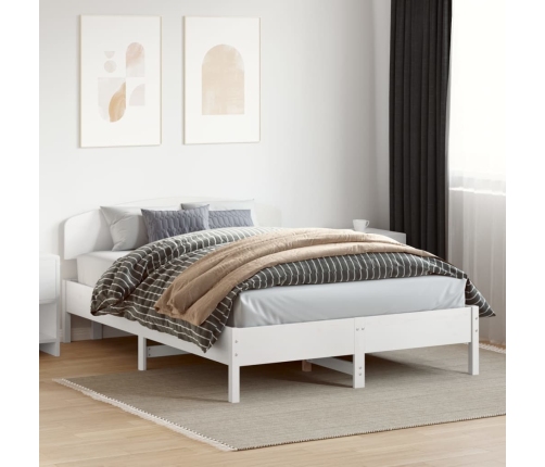 vidaXL Cabecero de cama madera maciza de pino blanco 160 cm