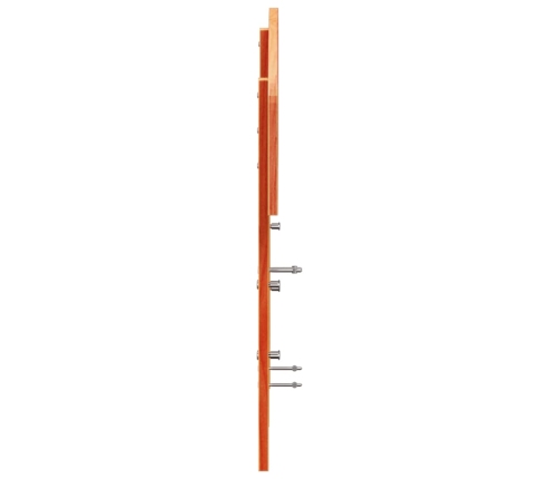 Cabecero de cama madera maciza de pino marrón cera 140 cm