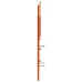 Cabecero de cama madera maciza de pino marrón cera 140 cm