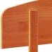 Cabecero de cama madera maciza de pino marrón cera 140 cm