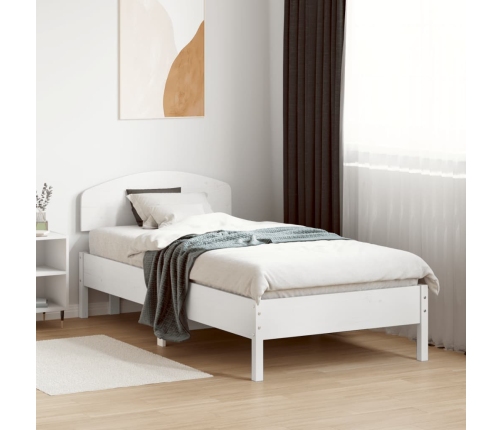 Cabecero de cama madera maciza de pino blanco 100 cm