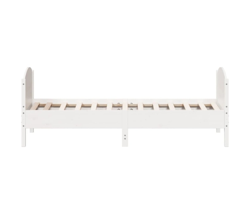 Estructura cama sin colchón madera maciza pino blanca 100x200cm