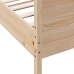 Estructura de cama sin colchón madera maciza de pino 90x190 cm