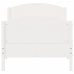 Estructura de cama sin colchón madera maciza blanca 90x190 cm