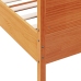 Estructura de cama sin colchón madera maciza marrón 90x190 cm