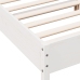 Estructura de cama sin colchón madera de pino blanca 140x200 cm