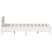 Estructura de cama sin colchón madera de pino blanca 120x200 cm