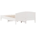 Estructura de cama sin colchón madera de pino blanca 120x200 cm