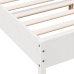 Estructura de cama sin colchón madera de pino blanca 140x190 cm