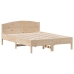 Estructura de cama sin colchón madera maciza de pino 135x190 cm