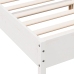 Estructura de cama sin colchón madera de pino blanco 135x190 cm